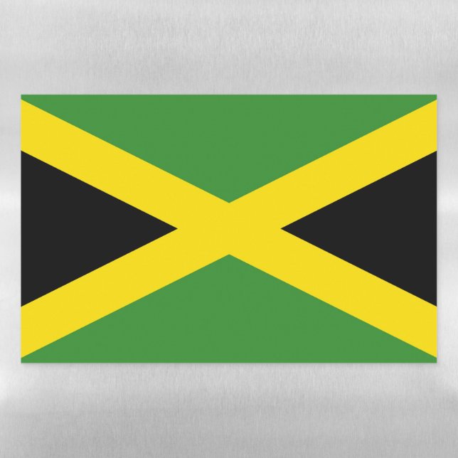 Dry Erase Magnetic Sheet flag of Jamaica (Horizontal)