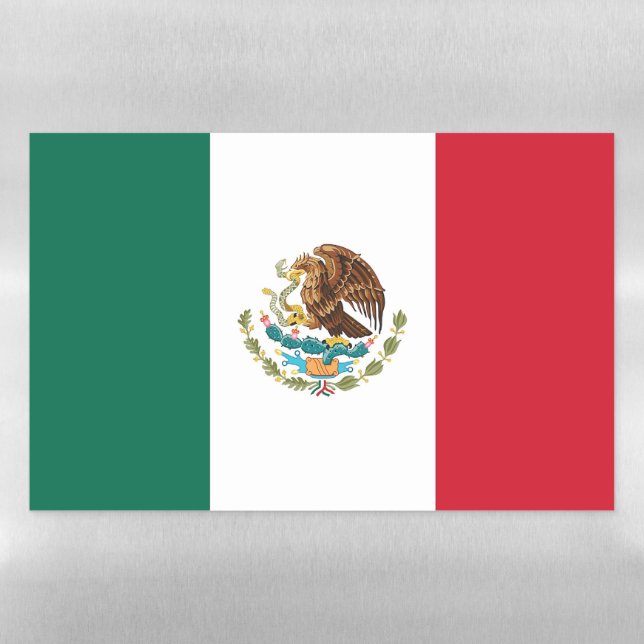 Dry Erase Magnetic Sheet flag of Mexico (Horizontal)