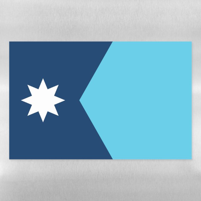 Dry Erase Magnetic Sheet flag of Minnesota, USA (Horizontal)