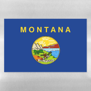 Dry Erase Magnetic Sheet flag of Montana