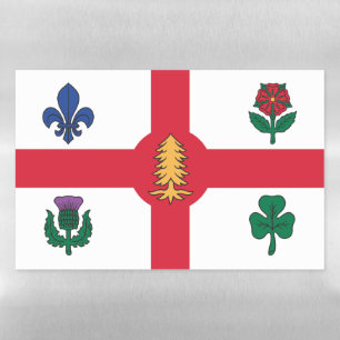 Dry Erase Magnetic Sheet flag of Montreal, Canada
