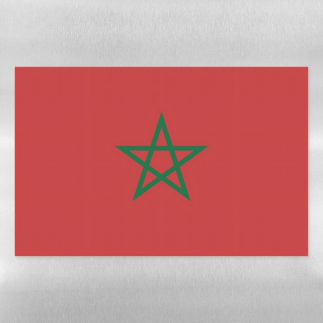 Dry Erase Magnetic Sheet flag of Morocco (Horizontal)