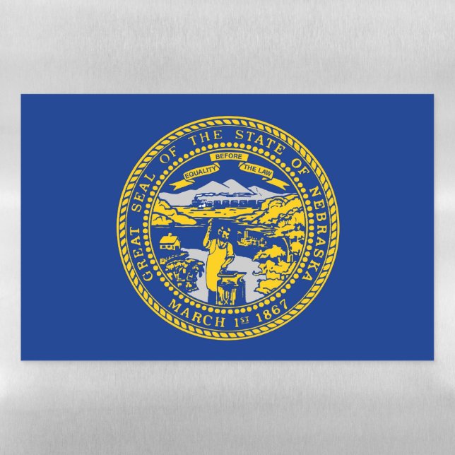 Dry Erase Magnetic Sheet flag of Nebraska (Horizontal)
