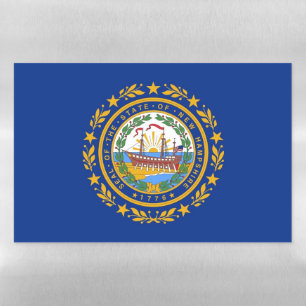 Dry Erase Magnetic Sheet flag of New Hampshire