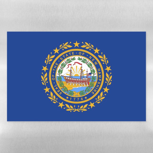 Dry Erase Magnetic Sheet flag of New Hampshire (Horizontal)