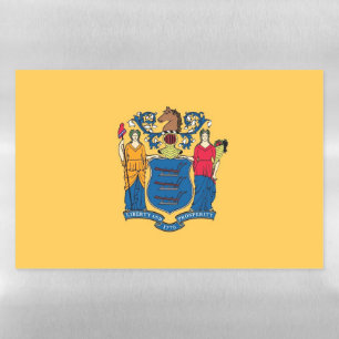 Dry Erase Magnetic Sheet flag of New Jersey