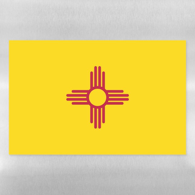 Dry Erase Magnetic Sheet flag of New Mexico (Horizontal)
