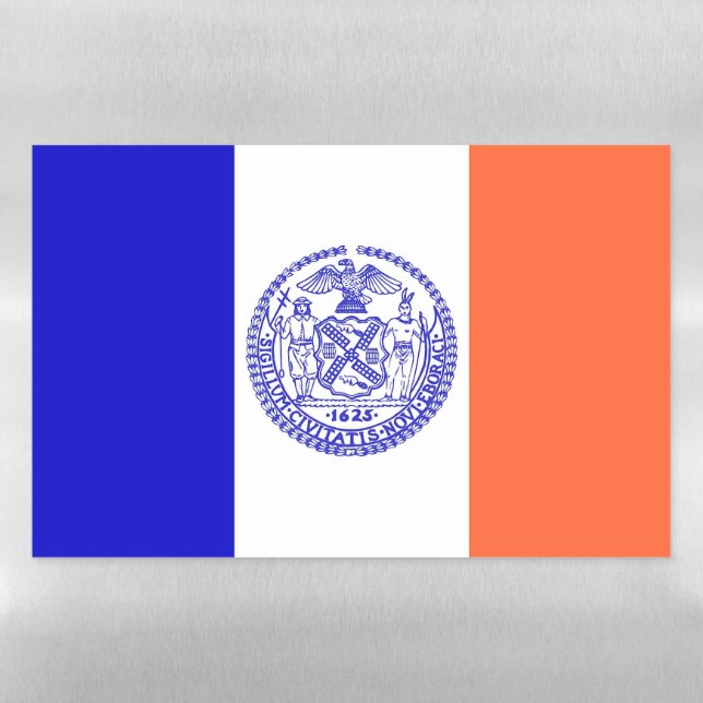 Dry Erase Magnetic Sheet flag of New York City (Horizontal)