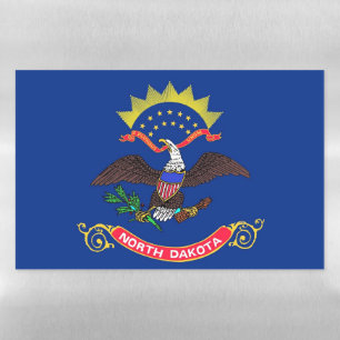 Dry Erase Magnetic Sheet flag of North Dakota