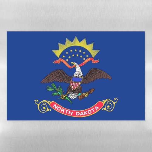 Dry Erase Magnetic Sheet flag of North Dakota