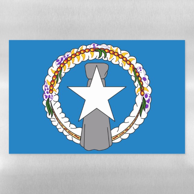 Dry Erase Magnetic Sheet flag of Northern Mariana (Horizontal)