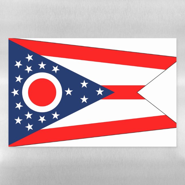 Dry Erase Magnetic Sheet flag of Ohio (Horizontal)