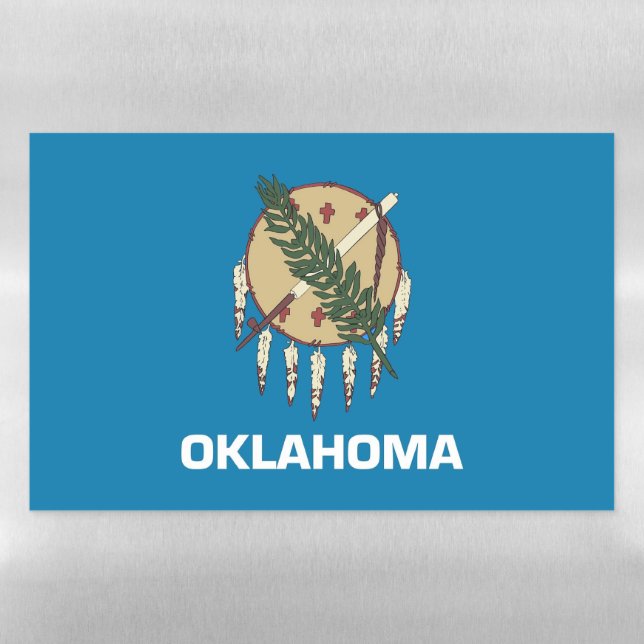 Dry Erase Magnetic Sheet flag of Oklahoma (Horizontal)