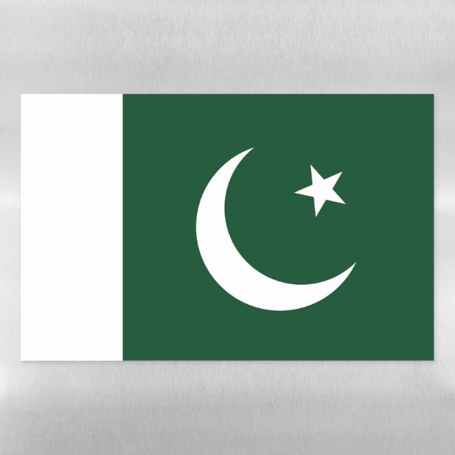 Dry Erase Magnetic Sheet flag of Pakistan (Horizontal)