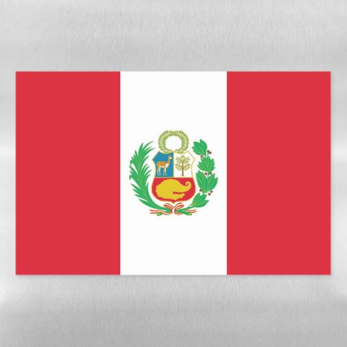 Dry Erase Magnetic Sheet flag of Peru