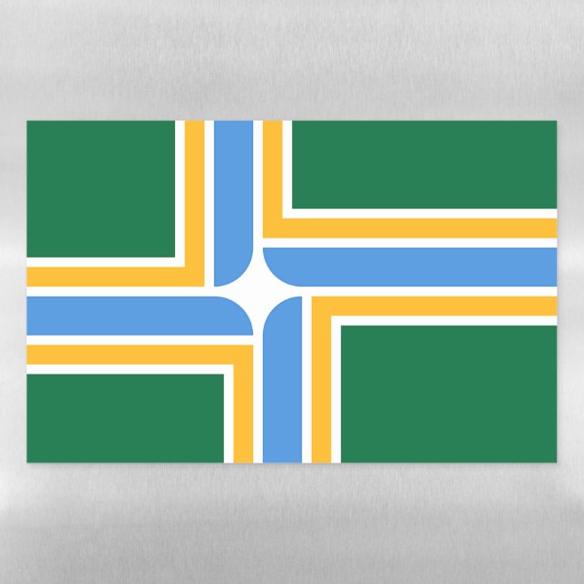 Dry Erase Magnetic Sheet flag of Portland (Horizontal)
