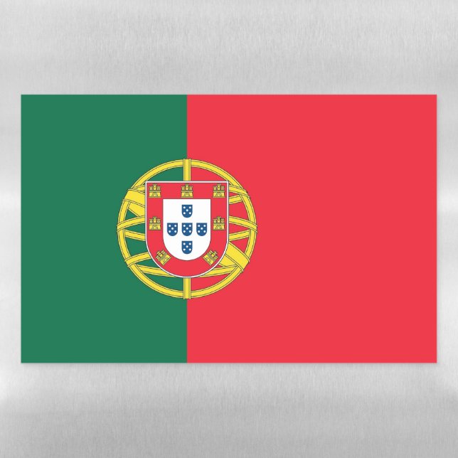 Dry Erase Magnetic Sheet flag of Portugal (Horizontal)