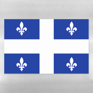 Dry Erase Magnetic Sheet flag of Quebec, Canada