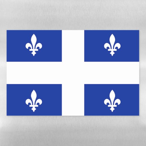 Dry Erase Magnetic Sheet flag of Quebec Canada