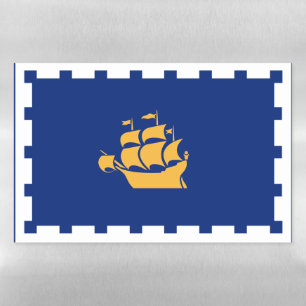 Dry Erase Magnetic Sheet flag of Quebec City