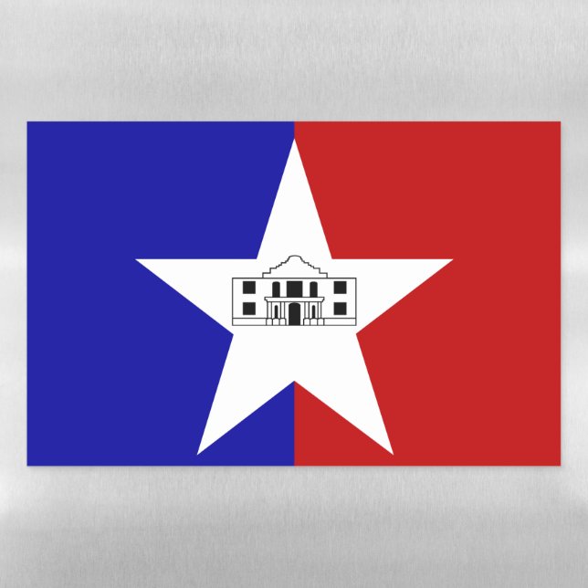 Dry Erase Magnetic Sheet flag of San Antonio (Horizontal)