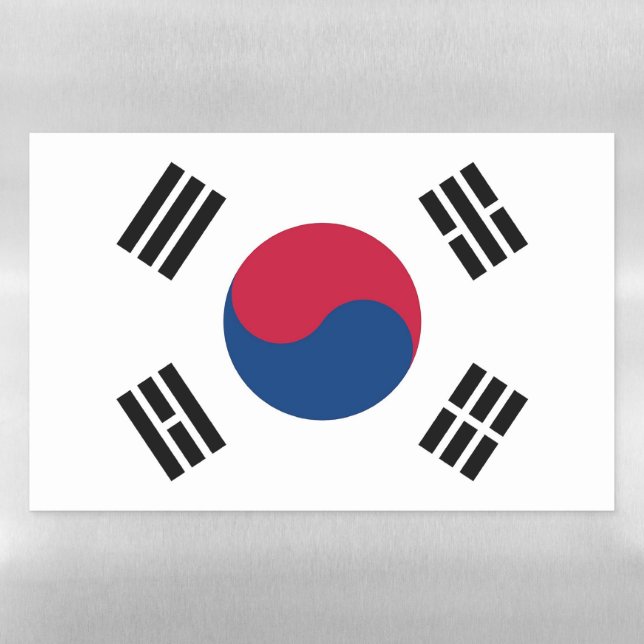 Dry Erase Magnetic Sheet flag of South Korea (Horizontal)