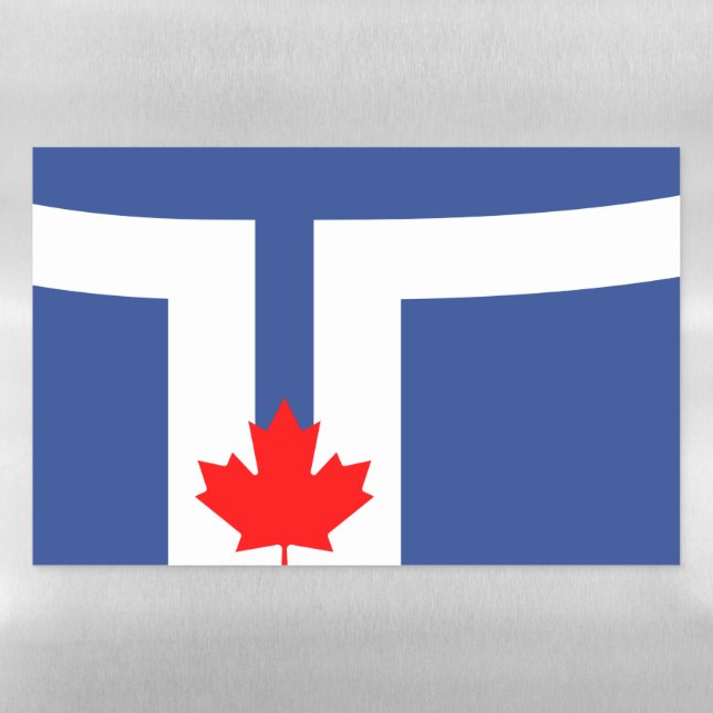 Dry Erase Magnetic Sheet flag of Toronto, Canada (Horizontal)