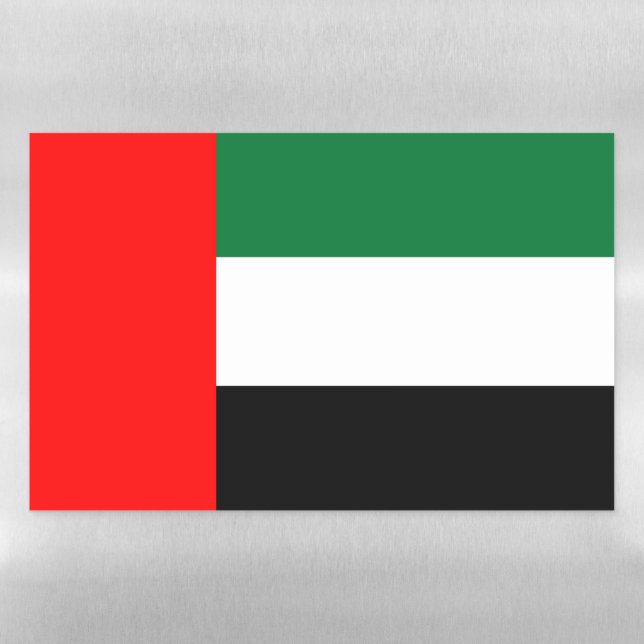 Dry Erase Magnetic Sheet flag of UAE (Horizontal)