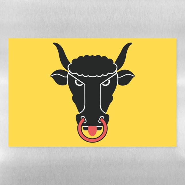Dry Erase Magnetic Sheet flag of Uri, Switzerland (Horizontal)