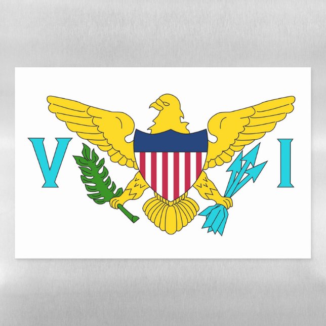 Dry Erase Magnetic Sheet flag of Virgin Islands (Horizontal)