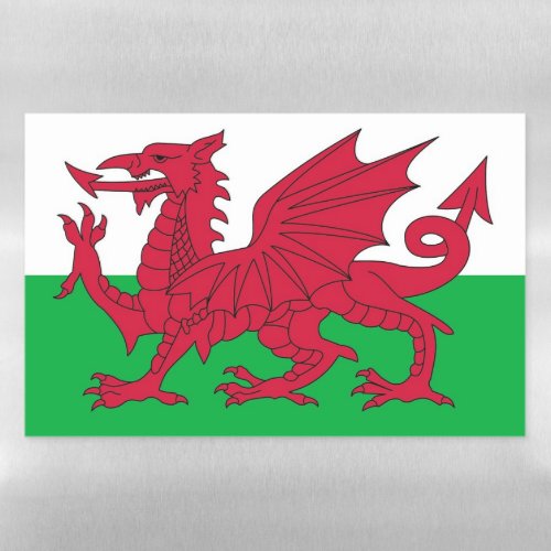 Dry Erase Magnetic Sheet flag of Wales