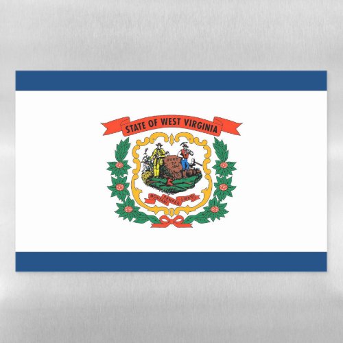 Dry Erase Magnetic Sheet flag of West Virginia