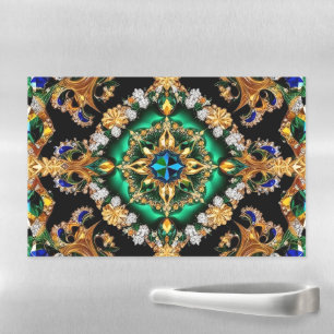 Dry Erase Magnetic Sheet with Brazilian Colors