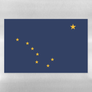 Dry Erase Magnetic Sheet with flag of Alaska, USA