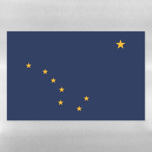 Dry Erase Magnetic Sheet with flag of Alaska USA