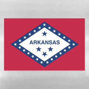 Dry Erase Magnetic Sheet with flag of Arkansas USA
