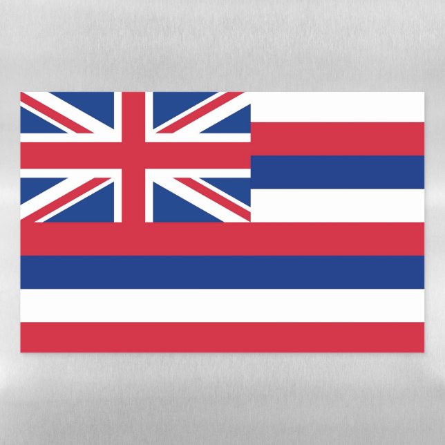 Dry Erase Magnetic Sheet with flag of Hawaii (Horizontal)