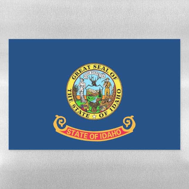 Dry Erase Magnetic Sheet with flag of Idaho (Horizontal)