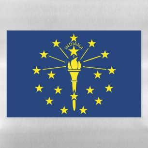 Dry Erase Magnetic Sheet with flag of Indiana