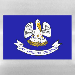 Dry Erase Magnetic Sheet with flag of Louisiana