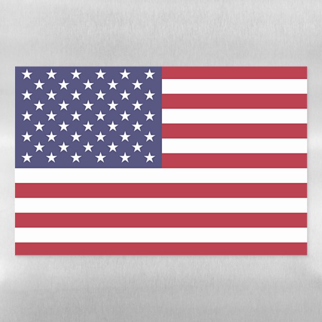 Dry Erase Magnetic Sheet with flag of USA (Horizontal)