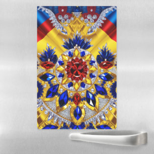Dry Erase Magnetic Sheet with Romanian Colors