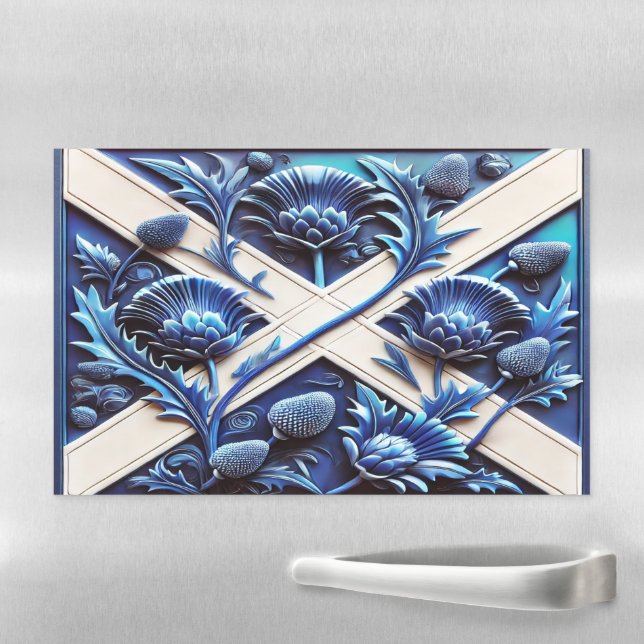 Dry Erase Magnetic Sheet with Scottish Thistles  (In Situ)