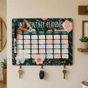 Dry Erase Monthly Planner for GardenersDry Erase M Board With Keychain Holder