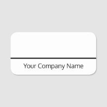 Dry Erase Name Tag For Employee or Volunteer