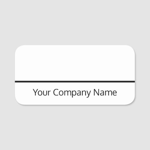 Dry Erase Name Tag For Employee or Volunteer