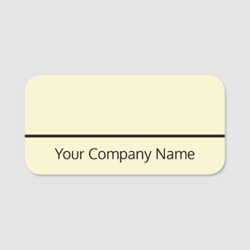 Dry Erase Name Tag For Employee or Volunteer
