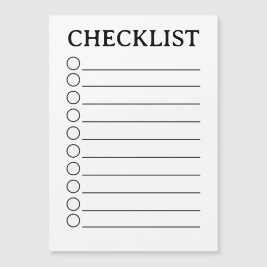 Dry Erase Routine Planner for Home (Front)