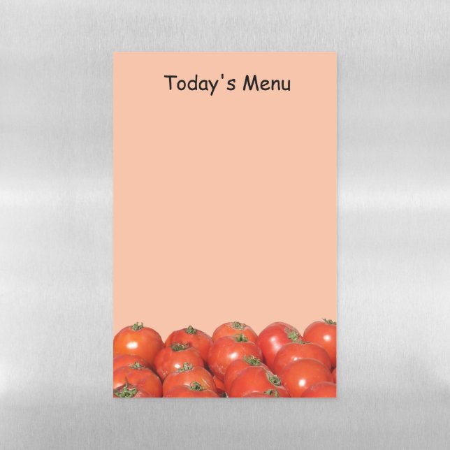 Dry Erase Sheet - Today's Menu – Tomatoes (Vertical)