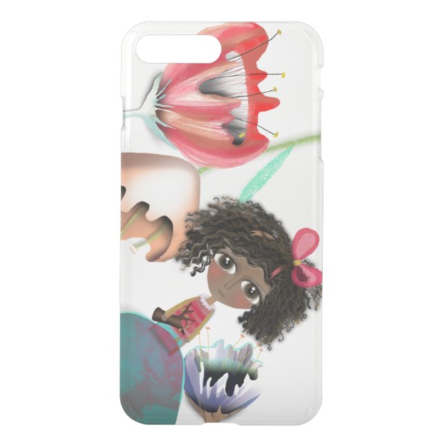Dry Flower Pressed Transparency Styled Uncommon iPhone Case (Back)
